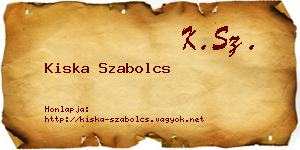 Kiska Szabolcs névjegykártya